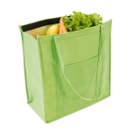 Sac isotherme non-tissé pour les courses 80 g/m2 Shopper couleur vert clair troisième vue