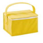 Glacière publicitaire pas cher en non-tissé pour 6 canettes Frigid couleur jaune