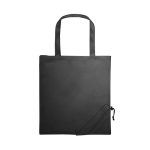 Sac cabas publicitaire 190T Framboise en polyester pliable couleur noir