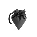 Sac cabas publicitaire 190T Framboise en polyester pliable couleur noir