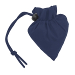 Sac cabas publicitaire 190T Framboise en polyester pliable couleur bleu première vue