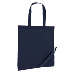 Sac cabas publicitaire 190T Framboise en polyester pliable couleur bleu