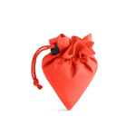 Sac cabas publicitaire 190T Framboise en polyester pliable couleur rouge