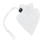 Sac cabas publicitaire 190T Framboise en polyester pliable couleur blanc première vue