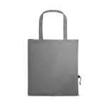 Sac cabas publicitaire 190T Framboise en polyester pliable couleur gris première vue