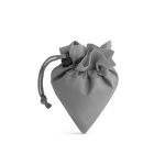 Sac cabas publicitaire 190T Framboise en polyester pliable couleur gris