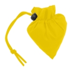 Sac cabas publicitaire 190T Framboise en polyester pliable couleur jaune première vue