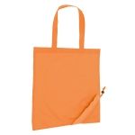 Sac cabas publicitaire 190T Framboise en polyester pliable couleur orange