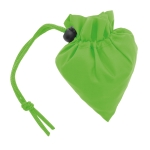 Sac cabas publicitaire 190T Framboise en polyester pliable couleur vert clair première vue