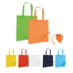 Sac cabas publicitaire 190T Framboise en polyester pliable diverses couleurs