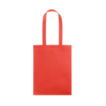 Sac en non-tissé thermoscellé avec anses longues 80g/m2 couleur rouge