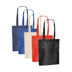 Sac en non-tissé thermoscellé avec anses longues 80g/m2 diverses couleurs