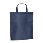 Sac non tissé publicitaire avec courtes anses 80 g/m2 Basis couleur bleu