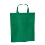 Sac non tissé publicitaire avec courtes anses 80 g/m2 Basis couleur vert