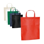 Sac non tissé publicitaire avec courtes anses 80 g/m2 Basis diverses couleurs
