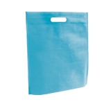 Sacs promotionnel non tissés aux couleurs vives 80 g/m2 Gallery couleur bleu ciel