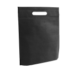 Sac non tissé personnalisé avec anses découpée 80 g/m2 Minimart couleur noir