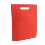 Sac non tissé personnalisé avec anses découpée 80 g/m2 Minimart couleur rouge
