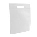 Sac non tissé personnalisé avec anses découpée 80 g/m2 Minimart couleur blanc