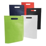 Sac non tissé personnalisé avec anses découpée 80 g/m2 Minimart diverses couleurs