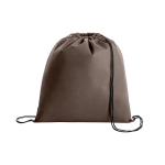 Sacs cordon personnalisés pas cher non-woven 80 gr/m2 Downtown couleur marron