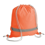 Sacs cordon pour entreprise avec éléments réfléchissants NightShift couleur orange