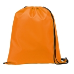 Sac à dos à cordons en polyester 210D avec coins renforcés Midtown couleur orange première vue