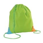 Sac à dos à cordons infantil personnalisé non tissé 80g/m2 KidsTrend couleur vert clair