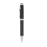 Set stylo et roller en fibre de carbone avec Encre Noire Carbon couleur noir première vue