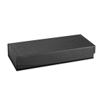 Parure de roller et stylo en métal à encre noire personnalisés Gibson couleur noir avec boîte