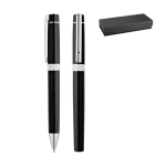 Parure de roller et stylo en métal à encre noire personnalisés Gibson diverses couleurs