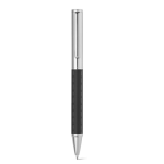 Luxueux stylo métallique personnalisé avec encre noire Baskerville couleur noir première vue