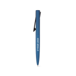 Stylos personnalisés en aluminium et plastique à encre bleue Museo avec zone d'impression