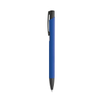 Stylo en aluminium simple avec corps de couleur à encre bleue SoftLine couleur bleu roi