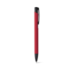 Stylo en aluminium simple avec corps de couleur à encre bleue SoftLine