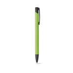 Stylo en aluminium simple avec corps de couleur à encre bleue SoftLine