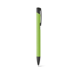 Stylo en aluminium simple avec corps de couleur à encre bleue SoftLine