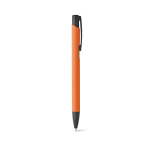 Stylo en aluminium simple avec corps de couleur à encre bleue SoftLine