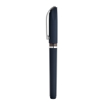 Joli stylo soft touch, gel et design exclusif en Encre Noire SoftGel couleur bleu