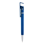Stylo avec finition métallique, support pour portable encre bleue Tech couleur bleu roi