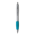 Stylos à bille d'affaires avec Encre Bleue antidérapante Silver&Color couleur bleu ciel première vue