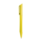 Stylo promotionnels au design très original avec Encre Bleue Geometric couleur jaune