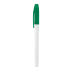 Stylo personnalisable avec capuchon et Encre Bleue Colorcap Print couleur vert