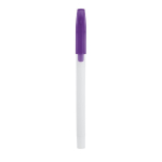 Stylo personnalisable avec capuchon et Encre Bleue Colorcap Print couleur violet première vue