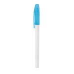 Stylo personnalisable avec capuchon et Encre Bleue Colorcap Print couleur bleu ciel