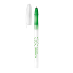 Stylo personnalisé avec bouchon transparent et Encre Bleue Clear Print couleur vert image avec logo 4