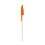 Stylos personnalisés de Carioca avec capuchon et Encre Bleue Corvina couleur orange deuxième vue