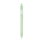 Stylo recyclés avec couleur translucide et encre bleue Recyclo couleur vert clair première vue