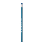 Crayon à papier personnalisé en quadrichromie couleur bleu ciel image avec logo