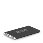 Batterie externe portable en aluminium avec lampe LED 7 200 mAh avec zone d'impression